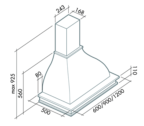 Схема с размерами