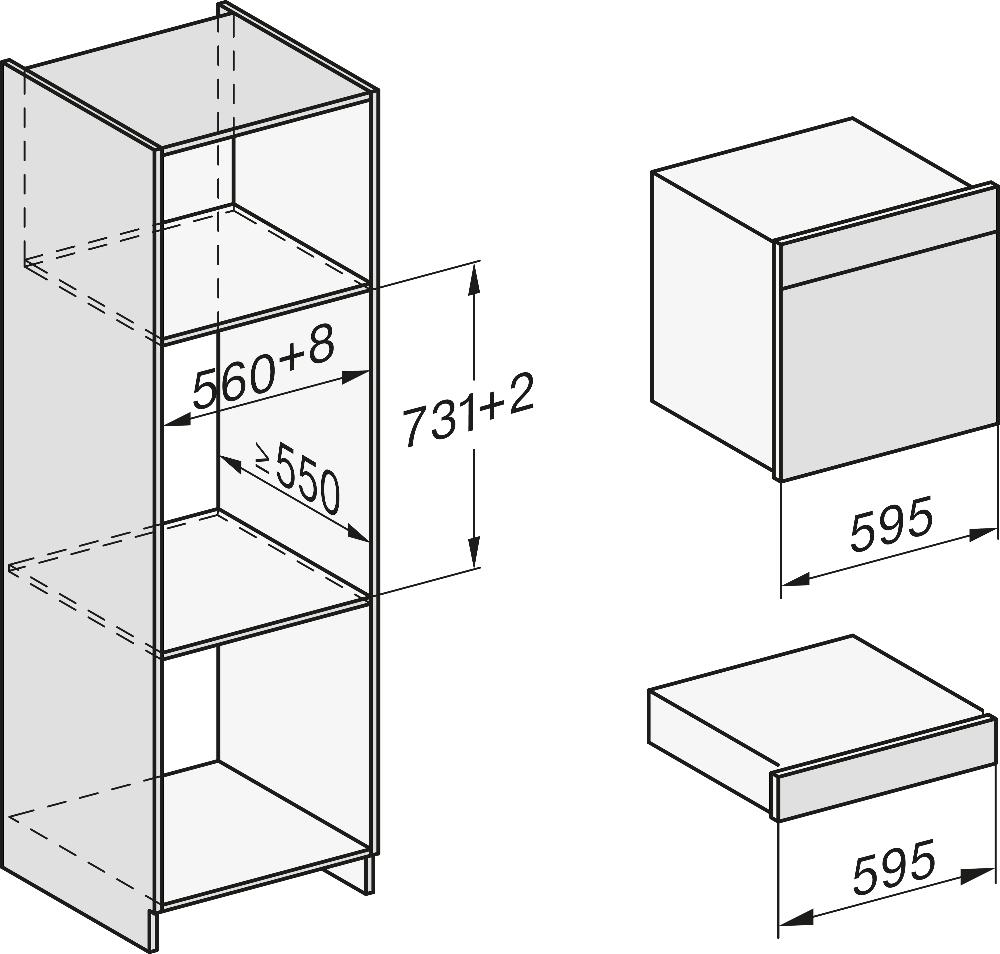 Схема встраивания с размерами
