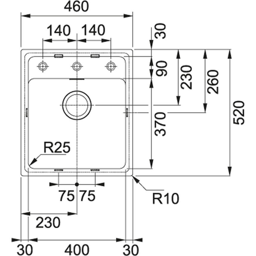 Схема с размерами