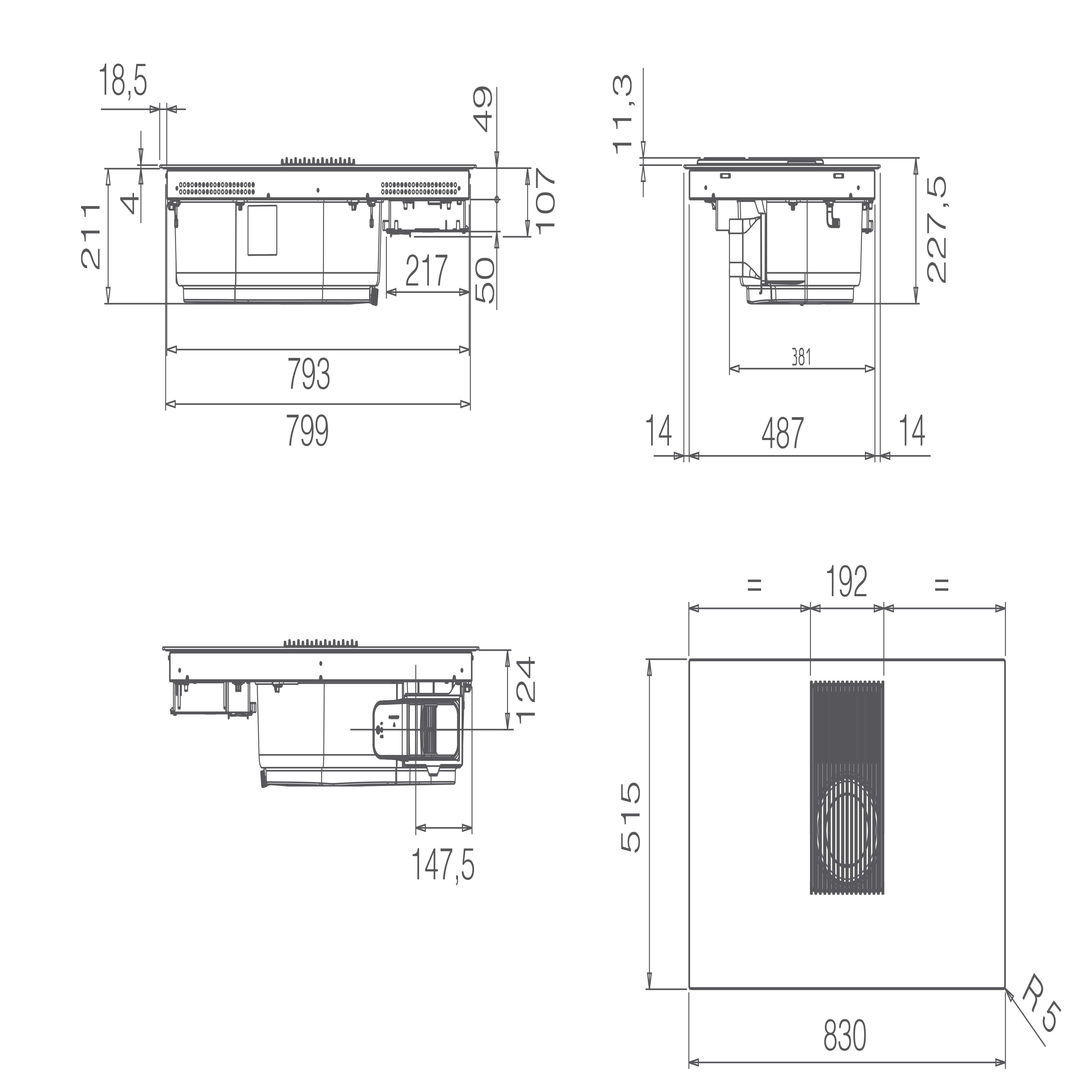 Схема с размерами