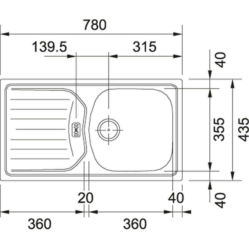 Схема с размерами