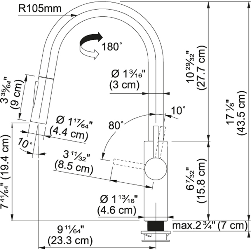 Схема с размерами