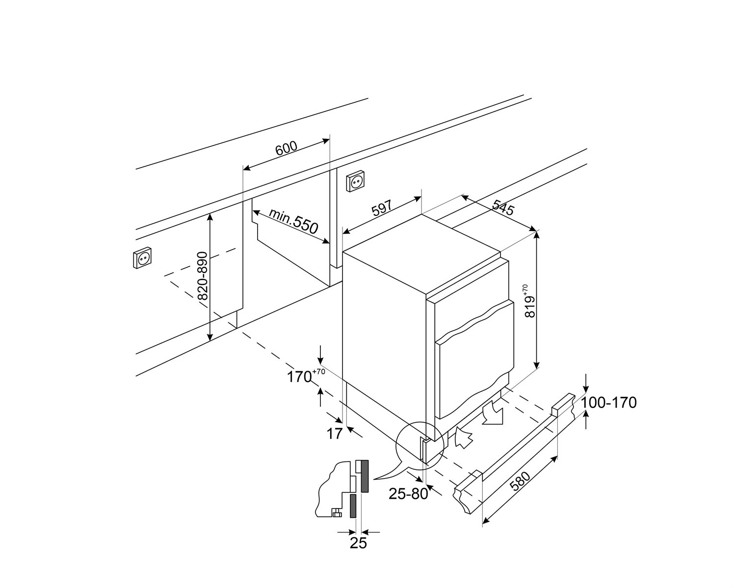Схема с размерами