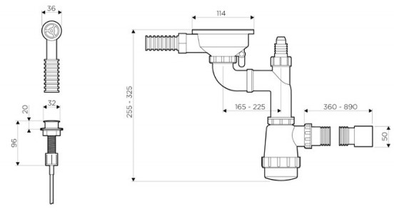 Схема с размерами