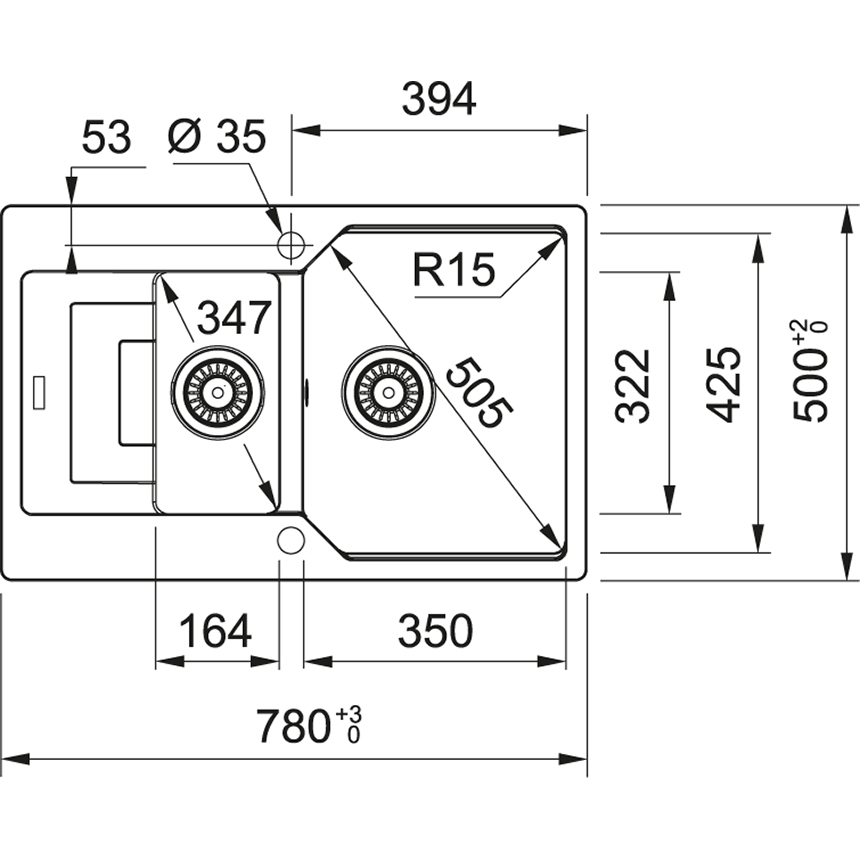 Схема с размерами