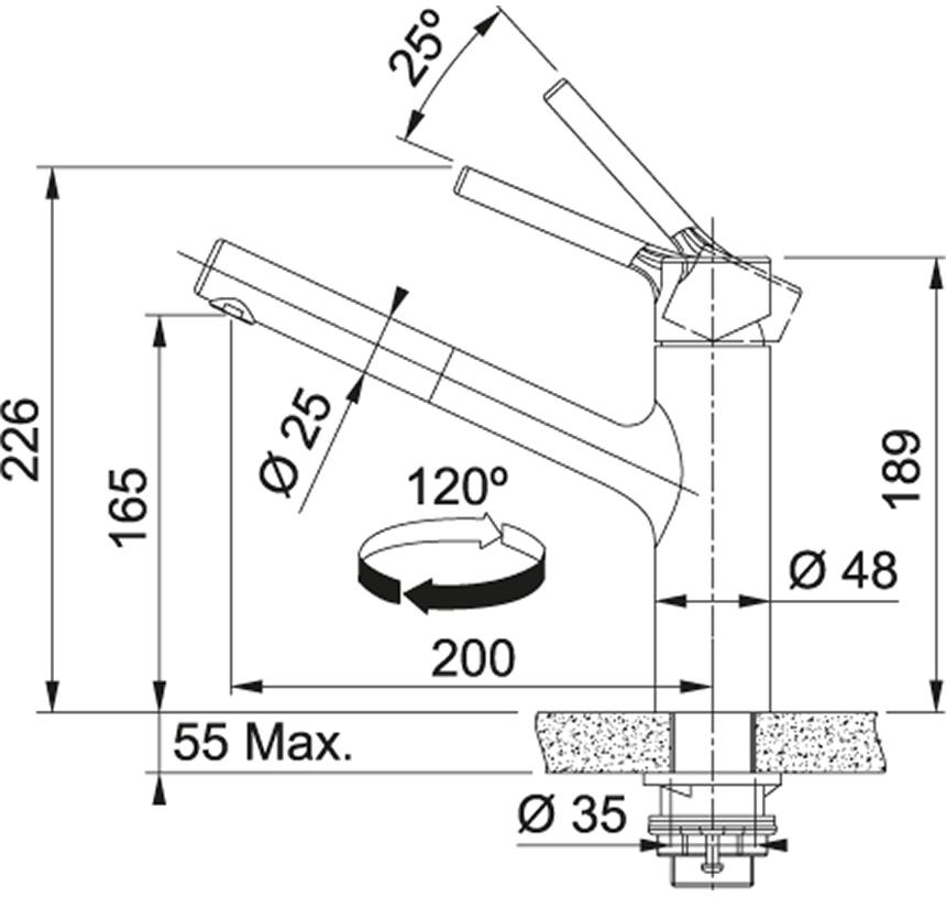 Схема с размерами