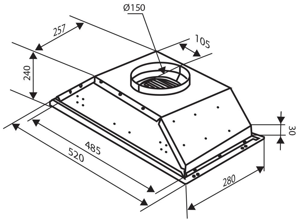 Схема с размерами