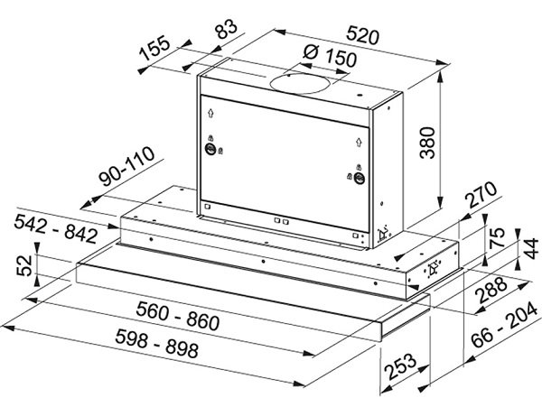Схема с размерами