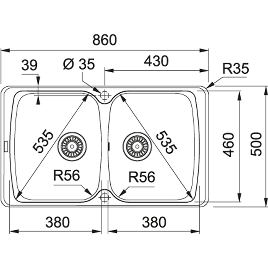 Схема с размерами