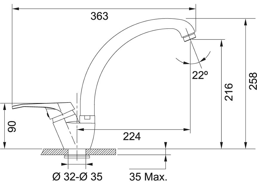 Схема с размерами