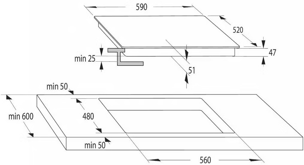 Схема с размерами