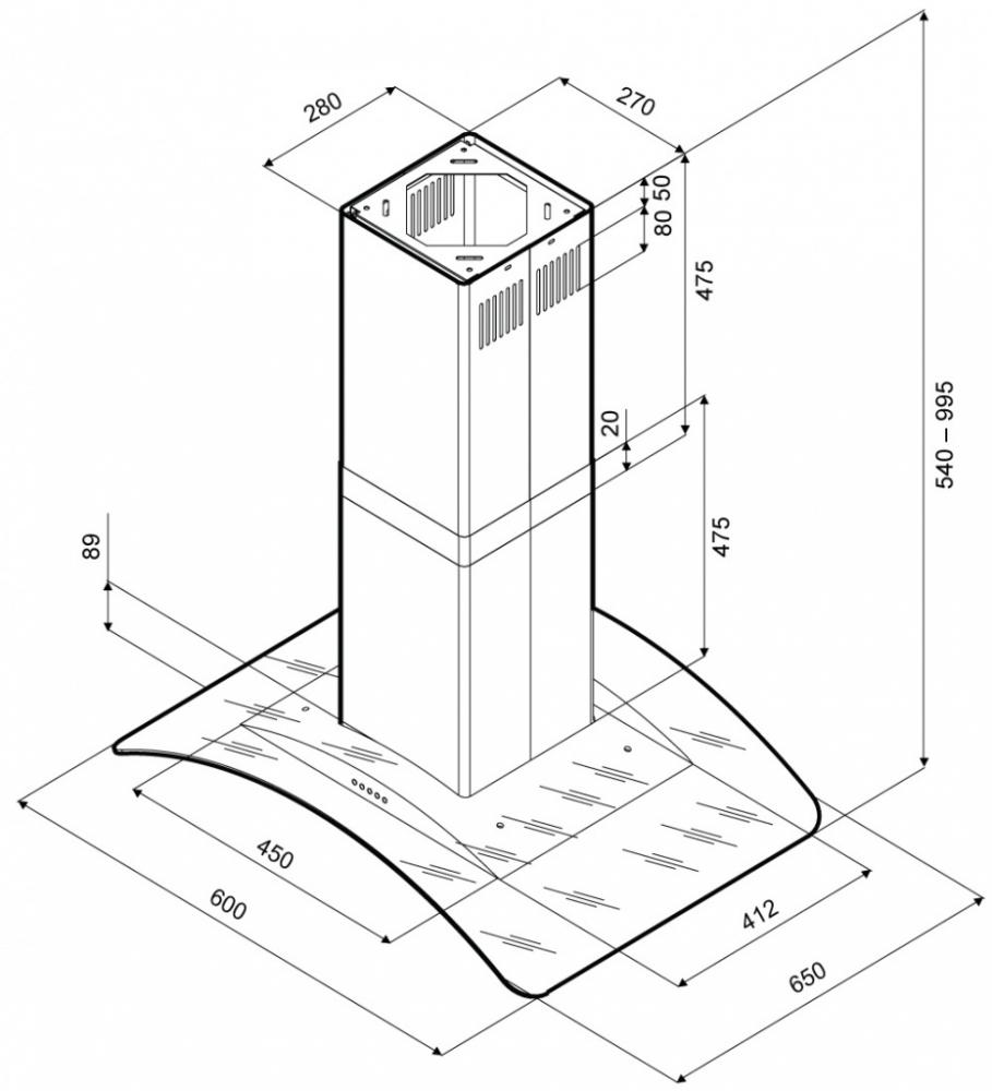 Схема с размерами