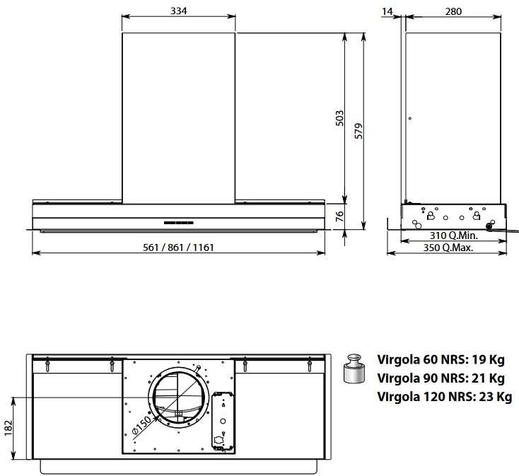 Схема с размерами