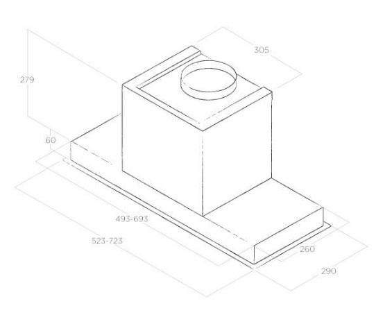 Схема встраивания с размерами