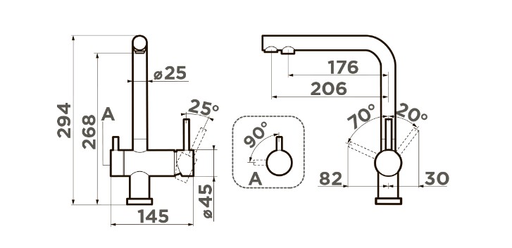 Схема с размерами