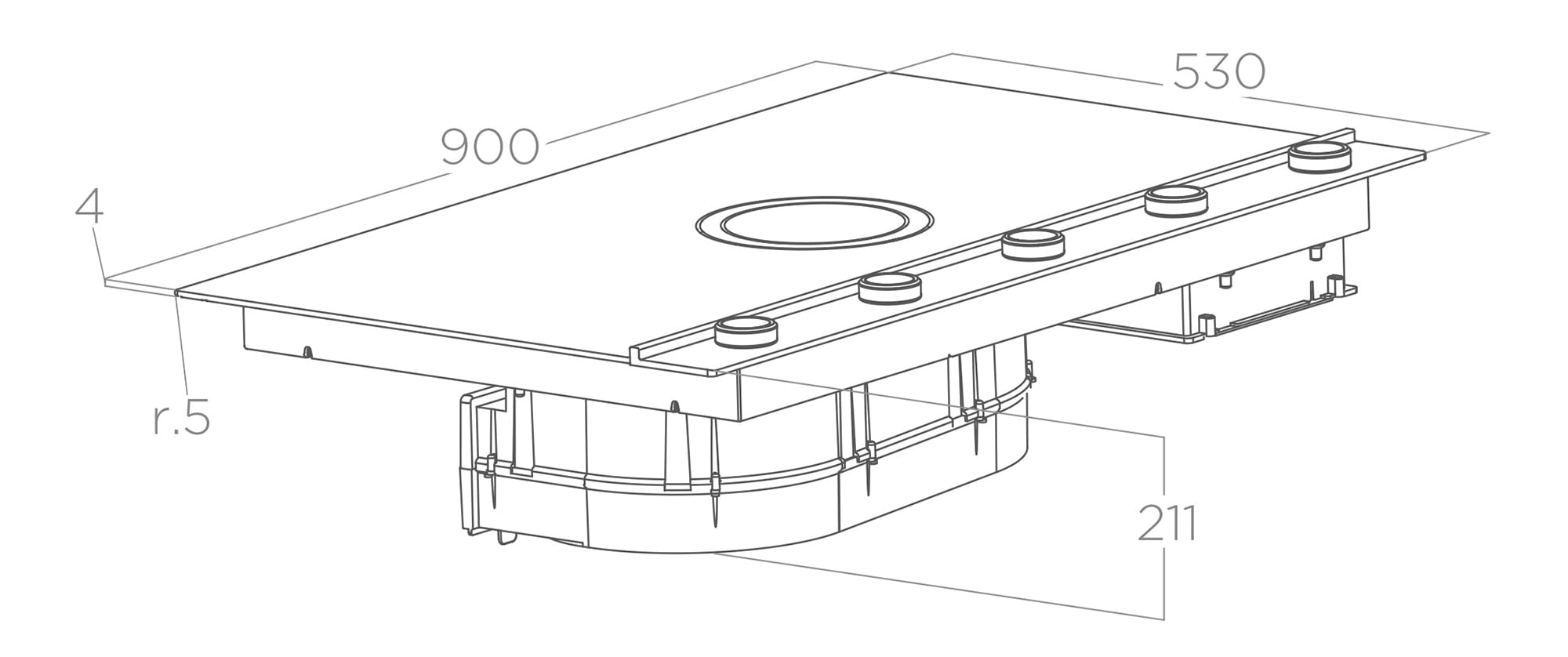 Схема с размерами