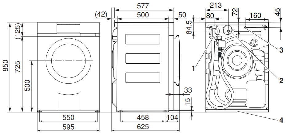 Схема с размерами
