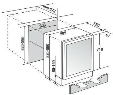 Схема встраивания с размерами