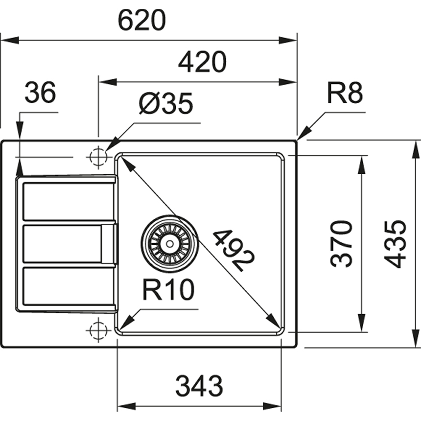 Схема с размерами