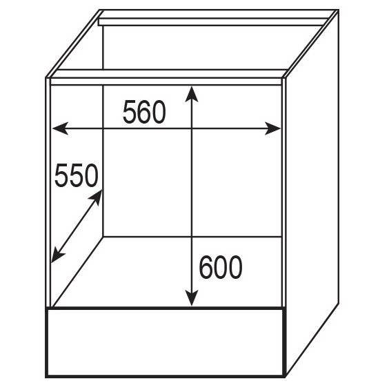 Схема встраивания с размерами