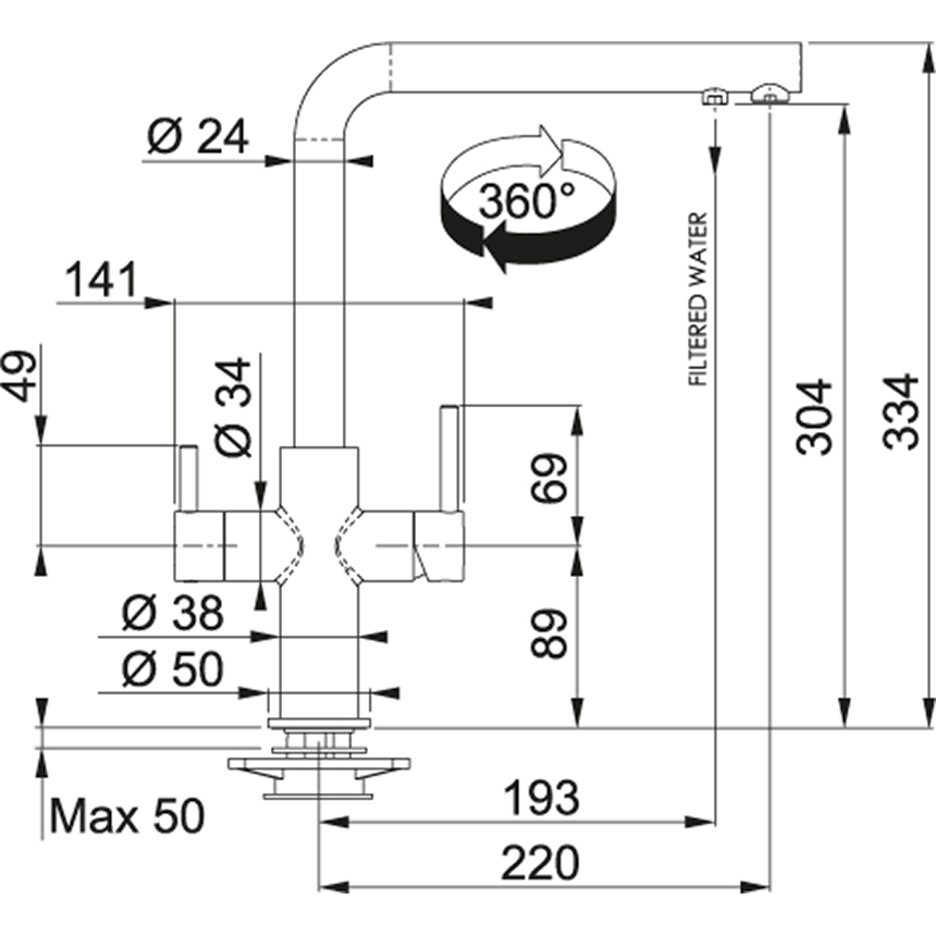 Схема с размерами