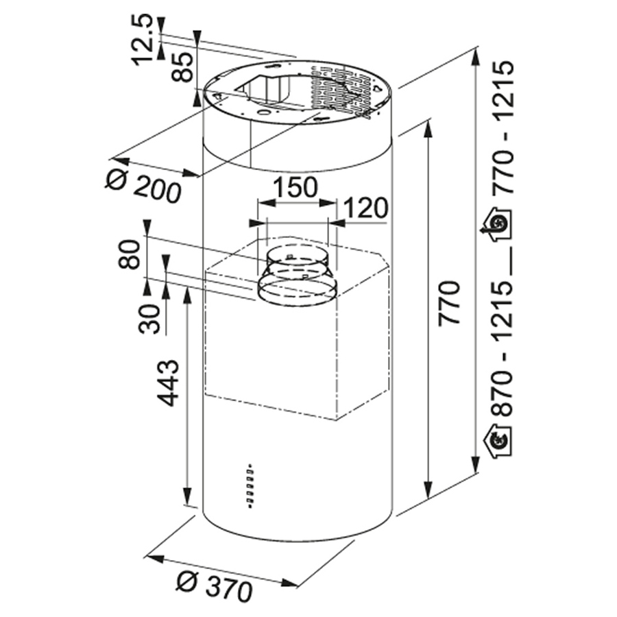 Схема с размерами