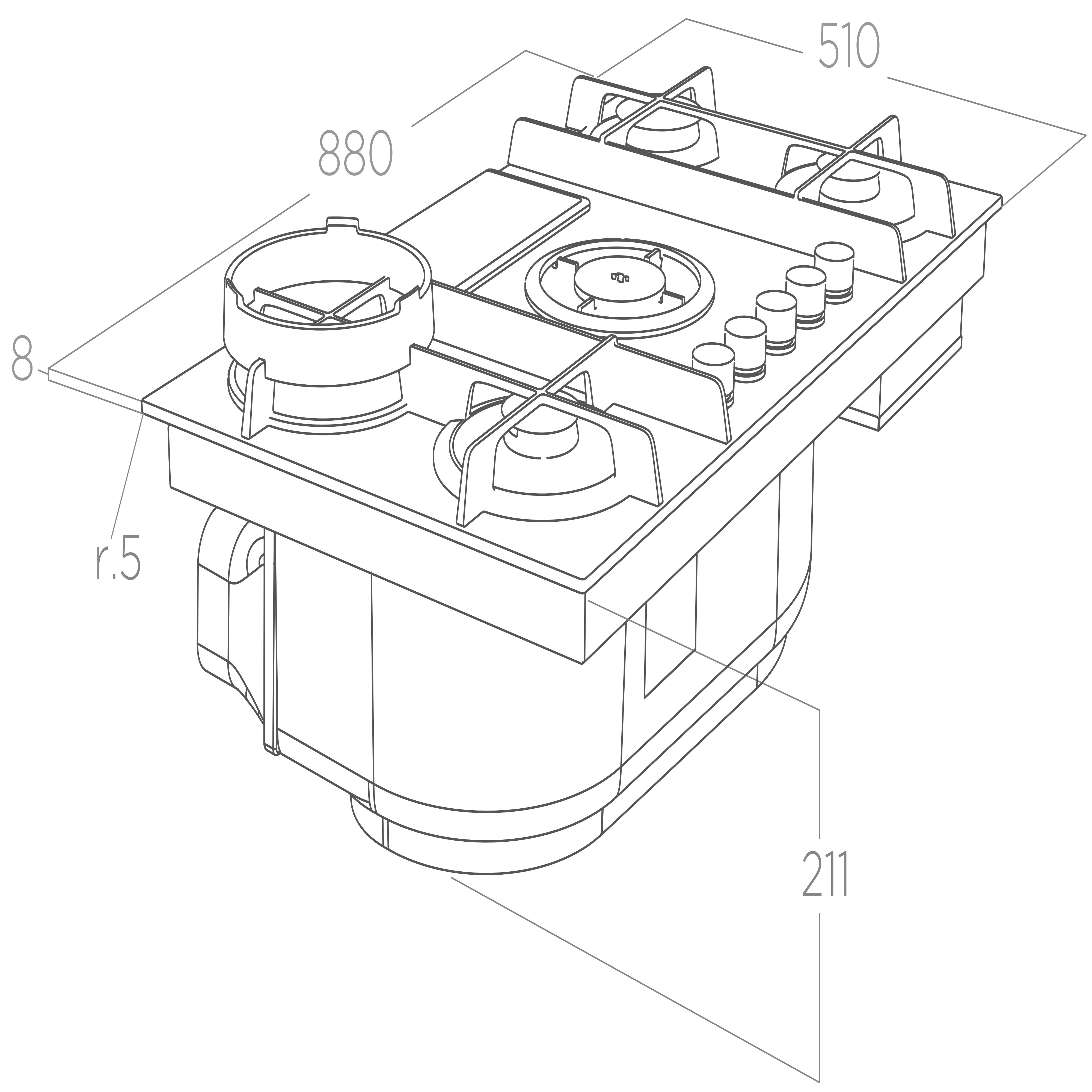 Схема с размерами