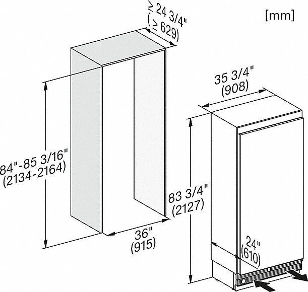 Схема встраивания с размерами
