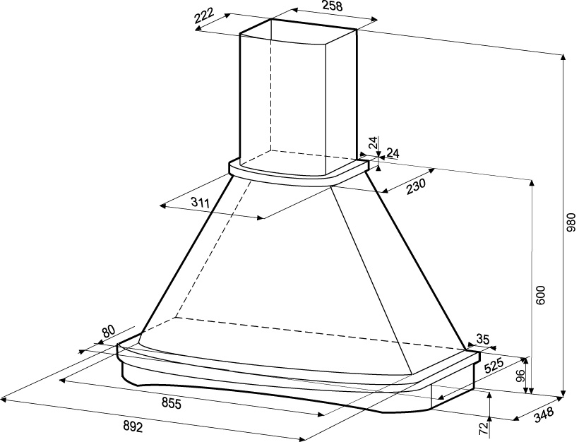 Схема с размерами