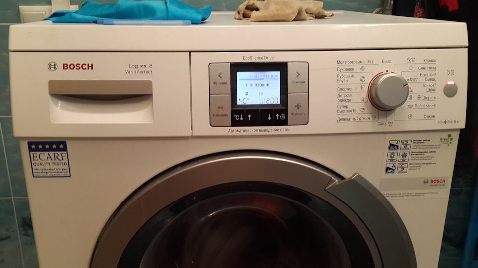 Ошибка F18 в стиральной машине Bosch 