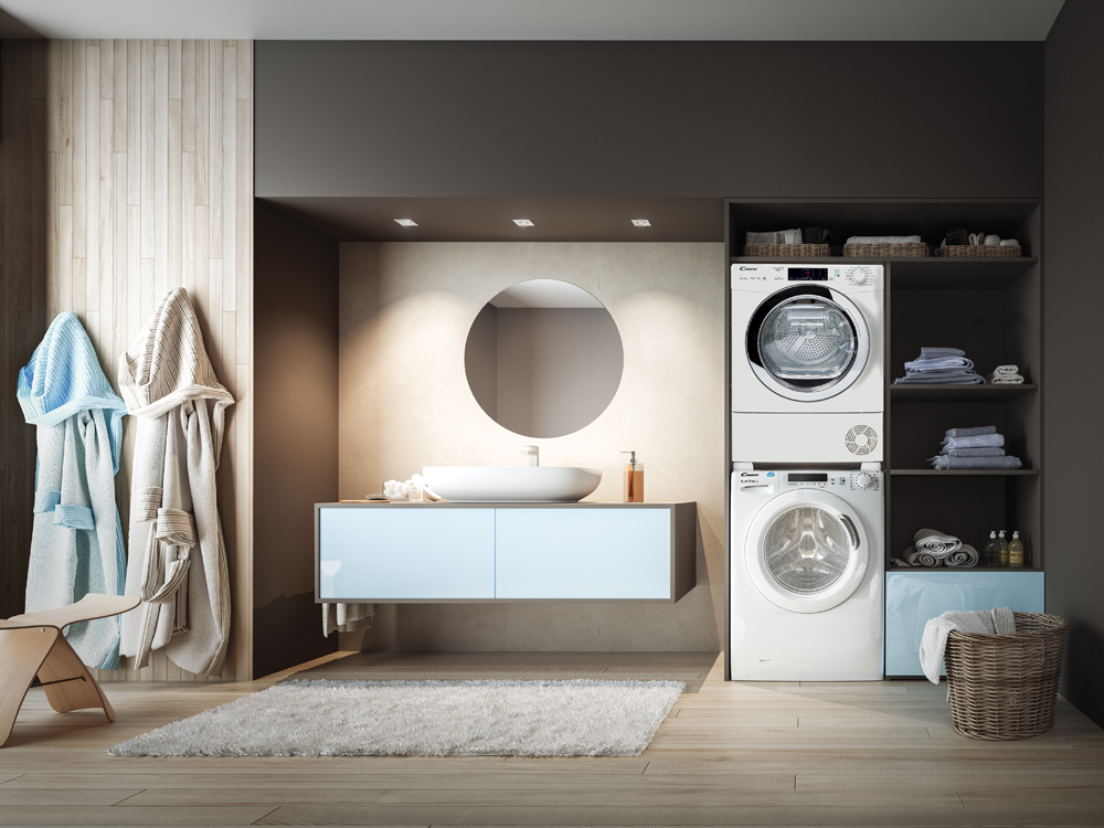 Как установить сушильную машину Asko в колонну 