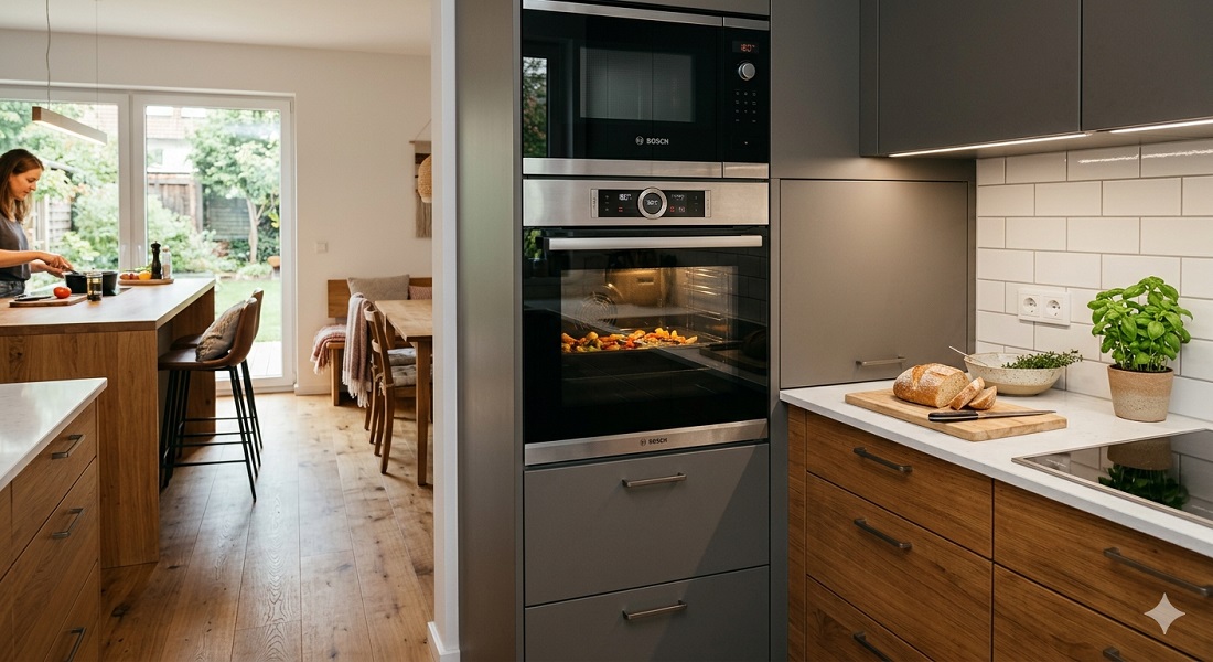 Встроенная духовка на кухне Встроенная духовка на кухне