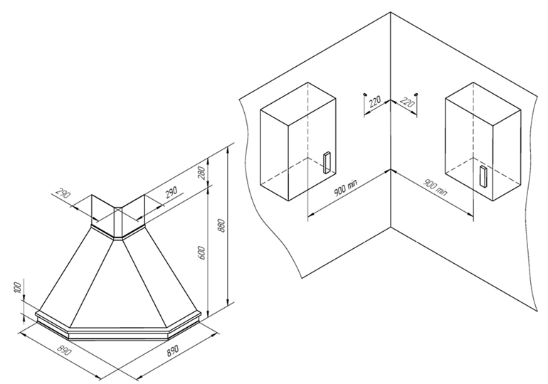 Как установить вытяжку Kuppersberg