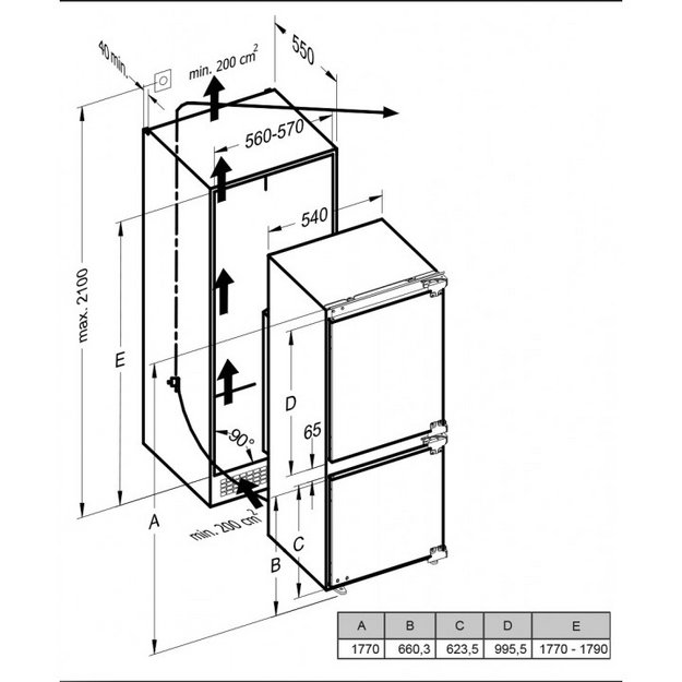 Встраиваемый холодильник Schaub Lorenz SLU E235W5 (preview 13)