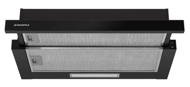 Встраиваемая вытяжка Maunfeld Clyde 60 черное стекло (preview 3)