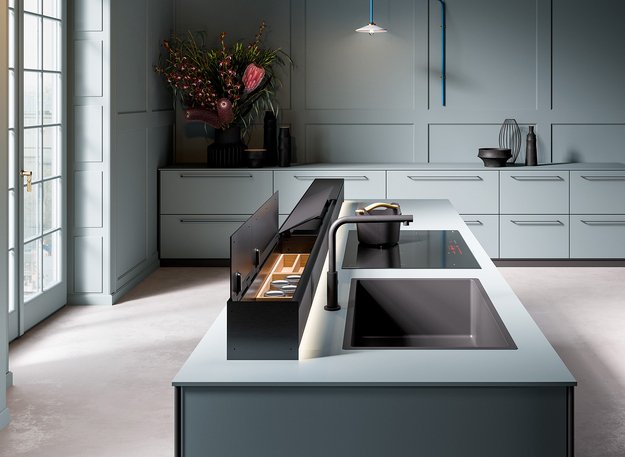 Система хранения Falmec MONOLITH 90 VETRO NERO KACL.455#NF (preview 4)