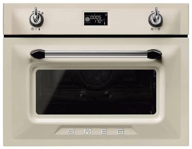 Компактный духовой шкаф с СВЧ Smeg SF4920MCP (preview 1)