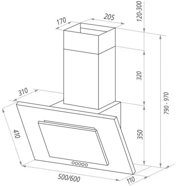Кухонная вытяжка MAUNFELD Tower C 60 белый (preview 12)