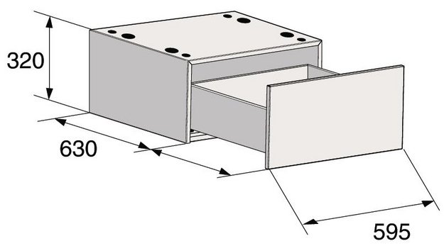 Напольный ящик с выдвижной полкой Asko HP320W (preview 4)
