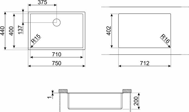 Мойка Smeg Mira VSTR71BRX латунный (фото 5) Мойка Smeg Mira VSTR71BRX латунный (preview 5)