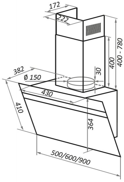 Кухонная вытяжка MAUNFELD Medway 50 черный\вставка сатин (preview 15)
