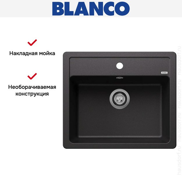 Мойка BLANCO LEGRA 6 Silgranit антрацит (preview 8)