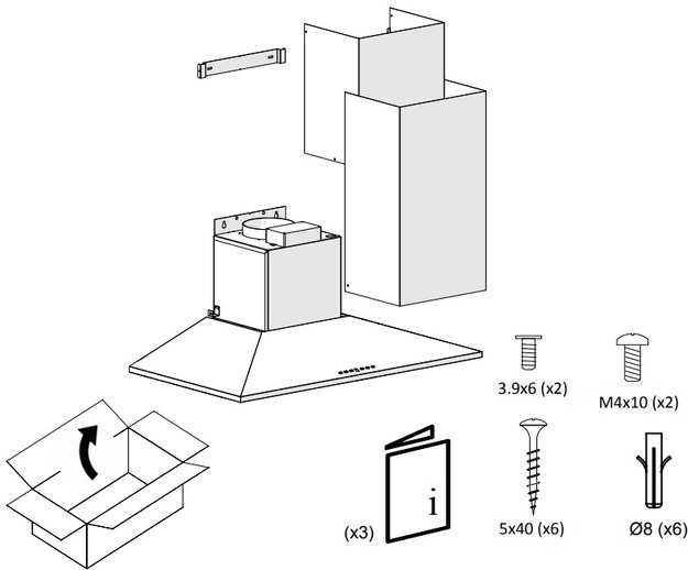 Вытяжка Pando P-227/70 IX 850 S.E.C. 230/50 (preview 4)