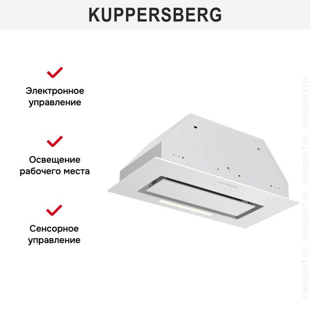 Встраиваемая вытяжка Kuppersberg INTOUCH-1 60 WG (preview 2)