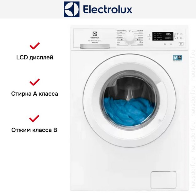 Стирально-сушильная машина Electrolux EW5W468WE (preview 3)