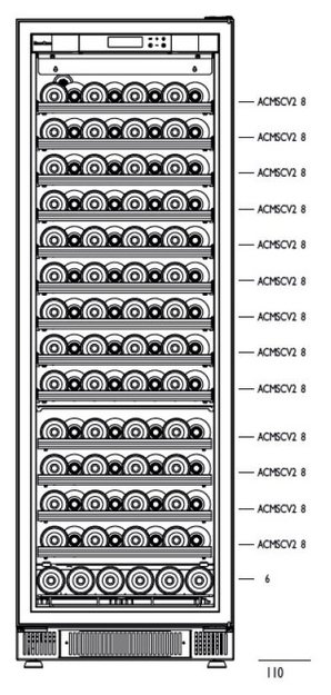 Встраиваемый мультитемпературный винный шкаф EuroCave S-259 K-800019-L (preview 2)