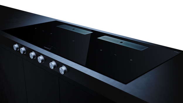 Индукционная варочная поверхность с вытяжкой Kuppersbusch KMI 12850.0 SR-E Stainless steel (preview 3)