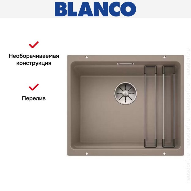 Мойка Blanco ETAGON 500-U SILGRANIT PuraDur серый беж (preview 9)