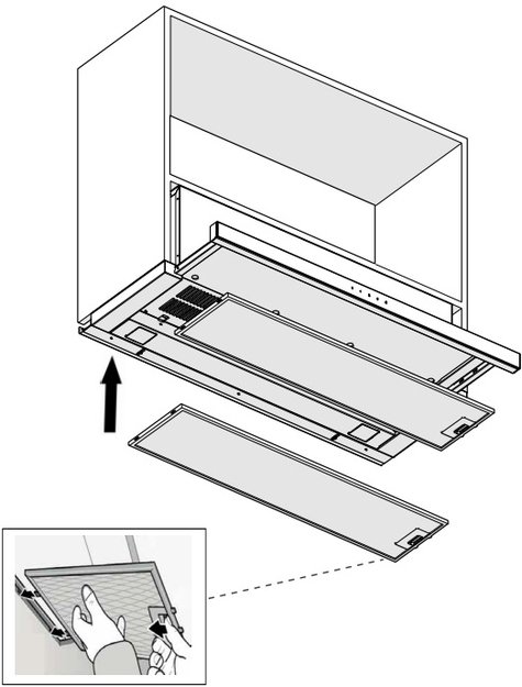 Встраиваемая вытяжка Pando IES/60 IX TOUCH CT BLANCO 850 SEC (preview 2)