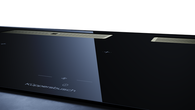 Индукционная варочная поверхность с вытяжкой Kuppersbusch KMI 12850.0 SR-E Gold (preview 5)